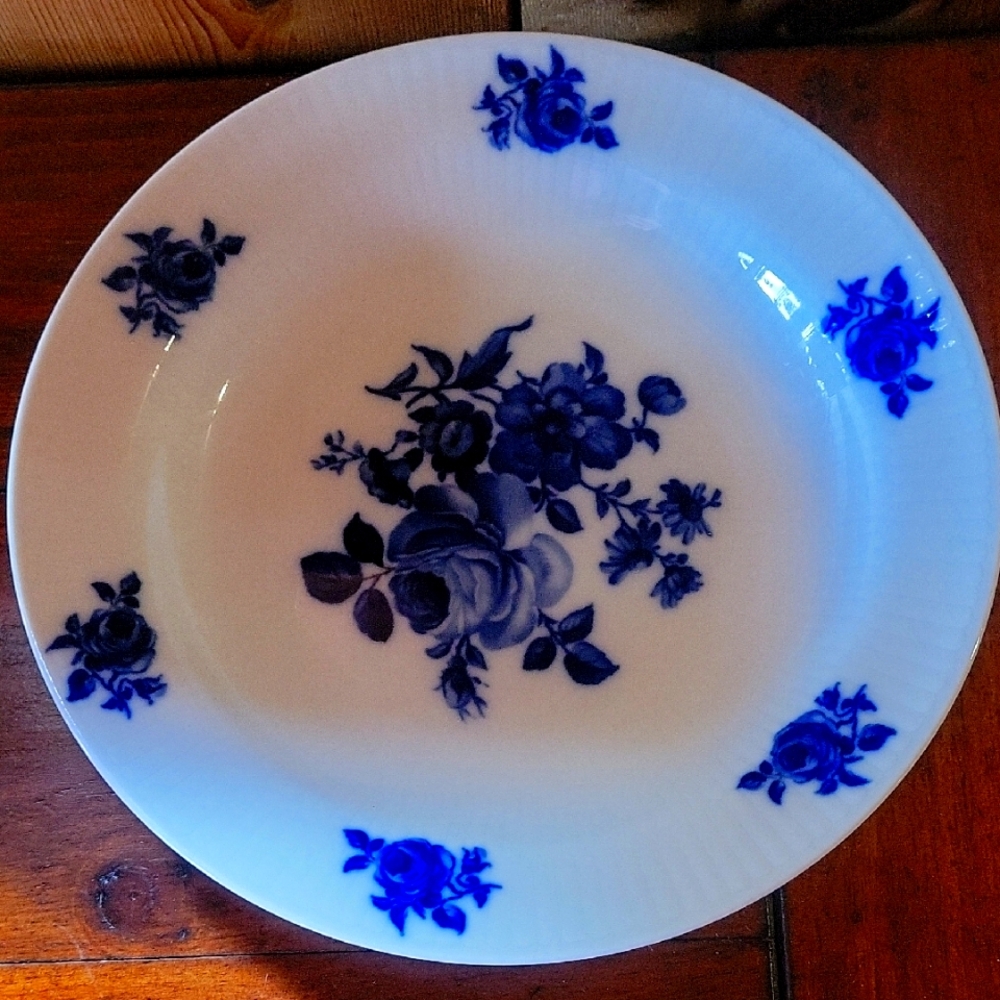 Blue Florin By Winterling-Bavaria    large rim Soup Bowls (Set Of 4)